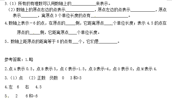 <b>数轴教案范文（七年级上册数学自学教案， 数轴，教师必备）</b>